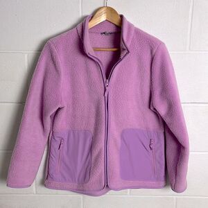 Talbots high-low cozy Sherpa jacket